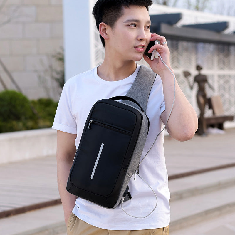 Chest bag with USB charging