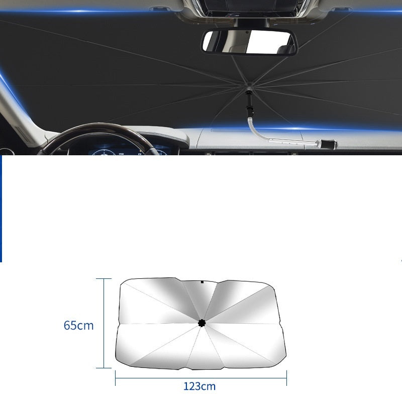 Foldable car sun shade