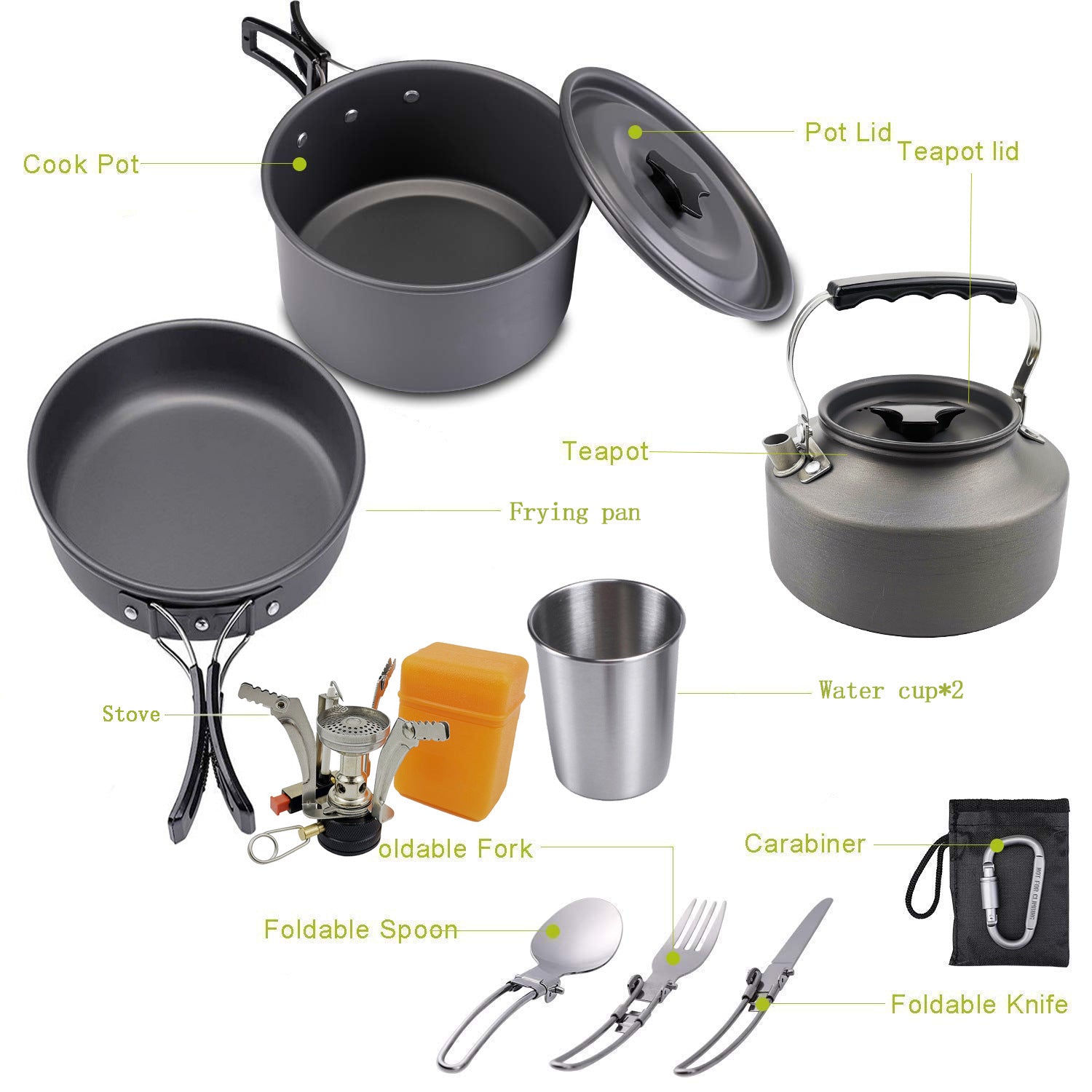 cookware kit camping