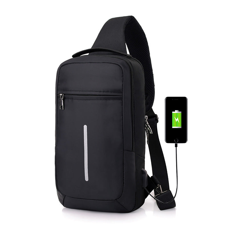 Chest bag with USB charging