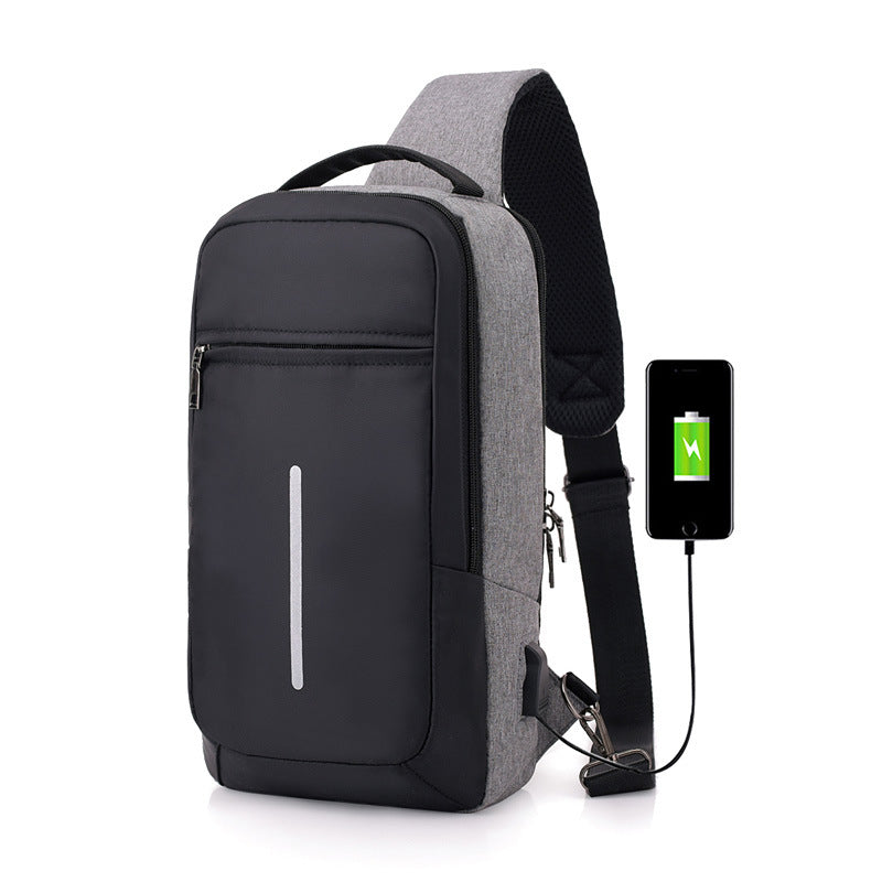 Chest bag with USB charging