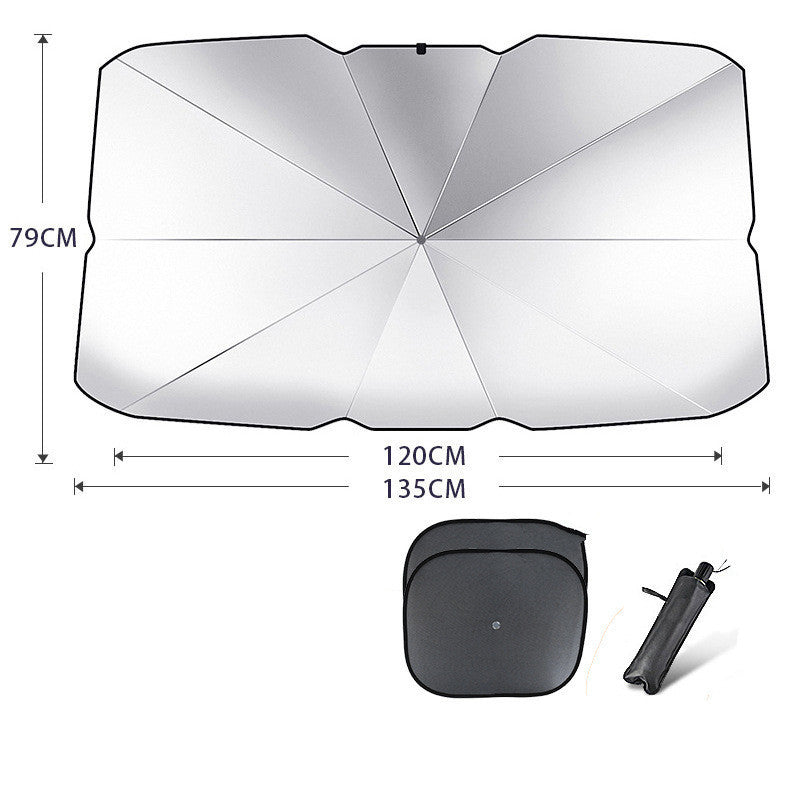 Foldable car sun shade