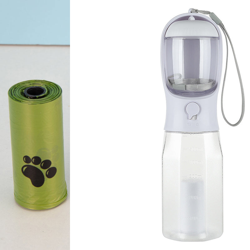 Leopard  Pet Water Bottle Food Feeder Drinker Poop Dispenser