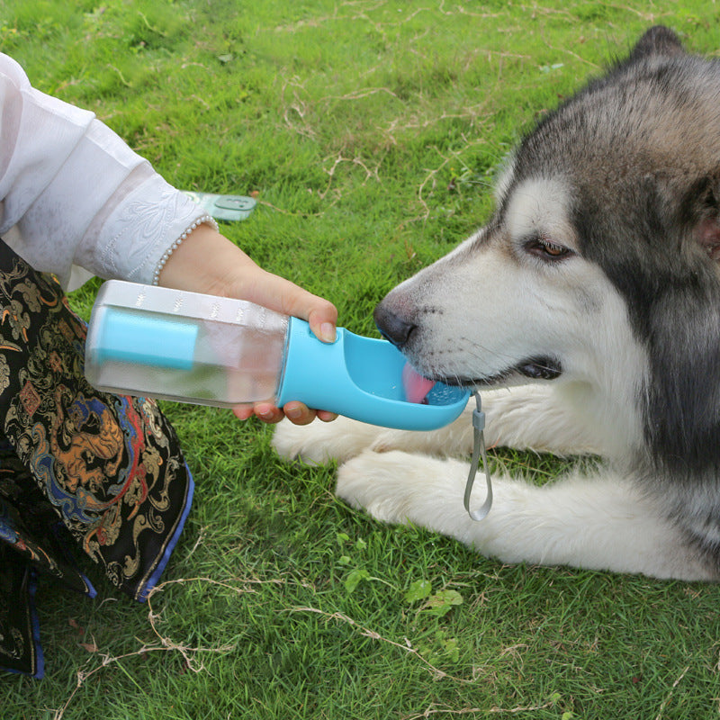 Leopard  Pet Water Bottle Food Feeder Drinker Poop Dispenser