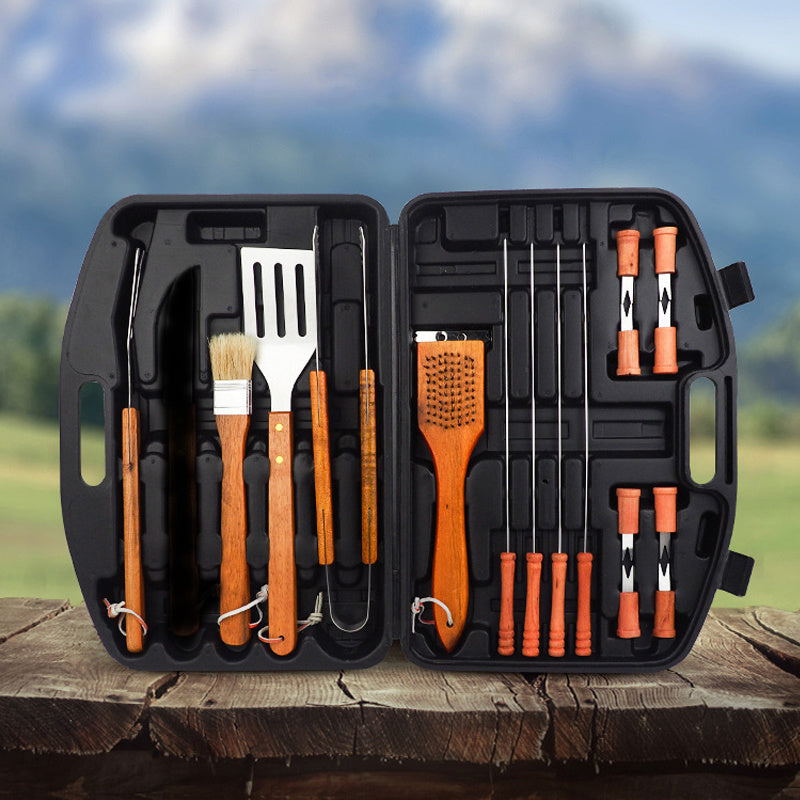 Outdoor grill set