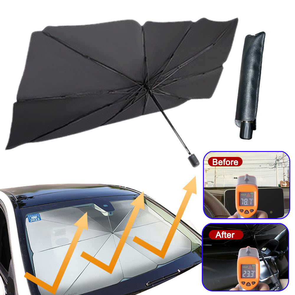 Foldable car sun shade