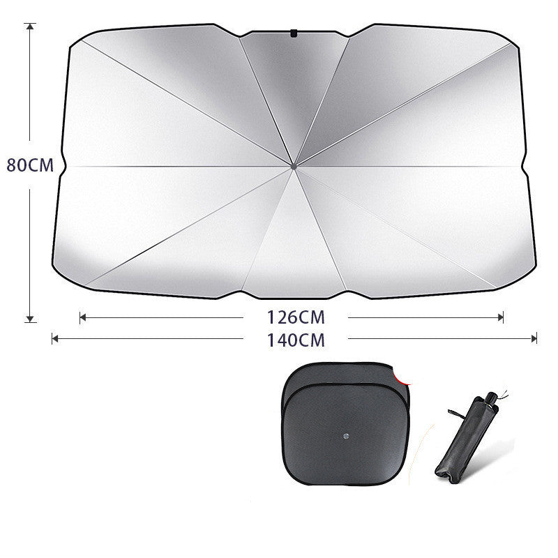 Foldable car sun shade